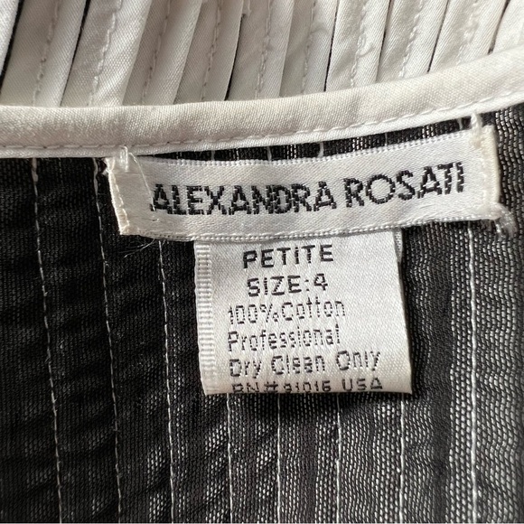 Vintage white and black 3D knit sleeveless top cotton eccentric blouse retro - Picture 7 of 7